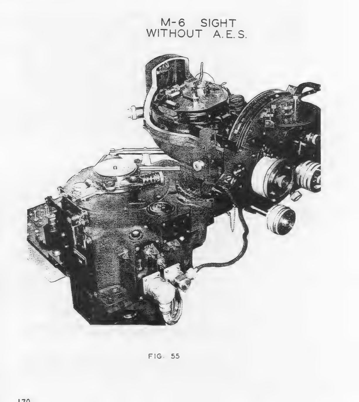 M-6 sight without A.E.S.; source illustration on printed page 170