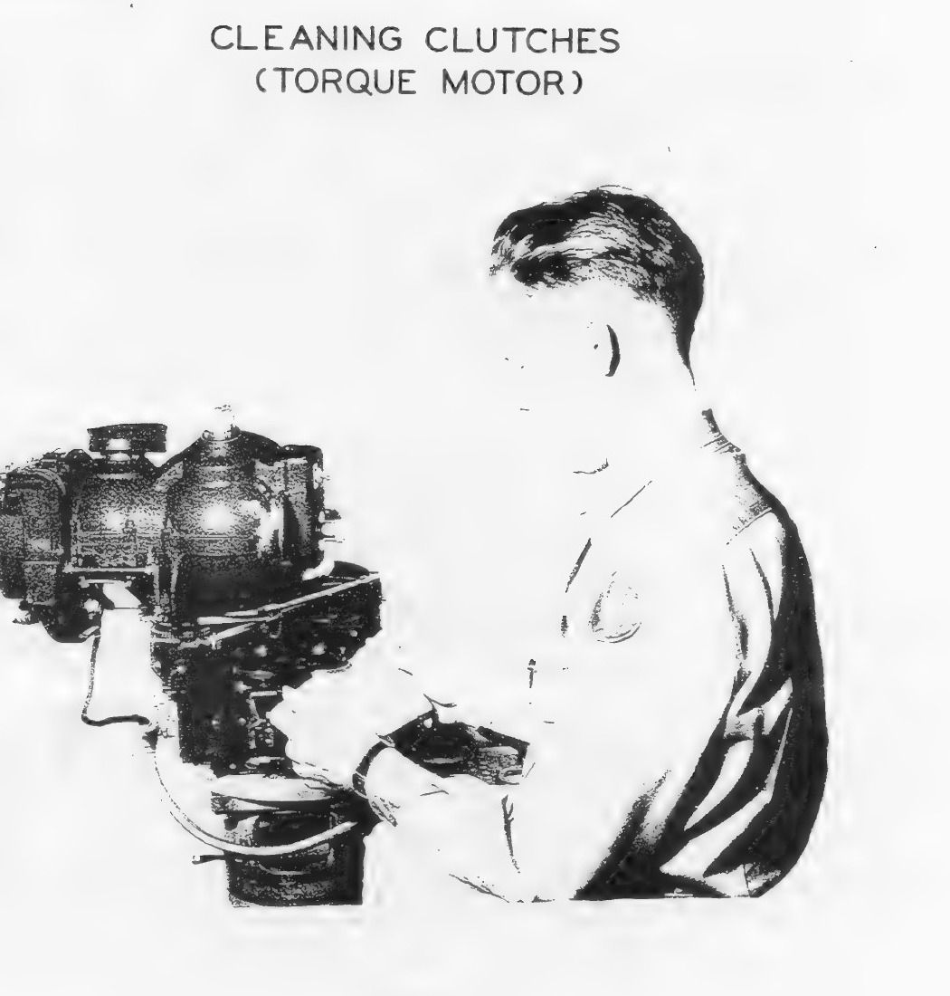 Cleaning clutches, torque motor, Fig. 26