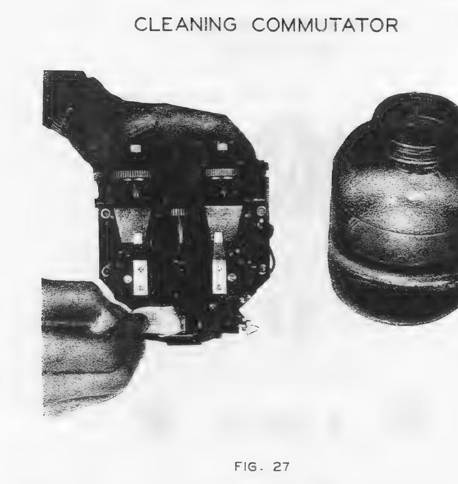 Cleaning commutator, Fig. 27